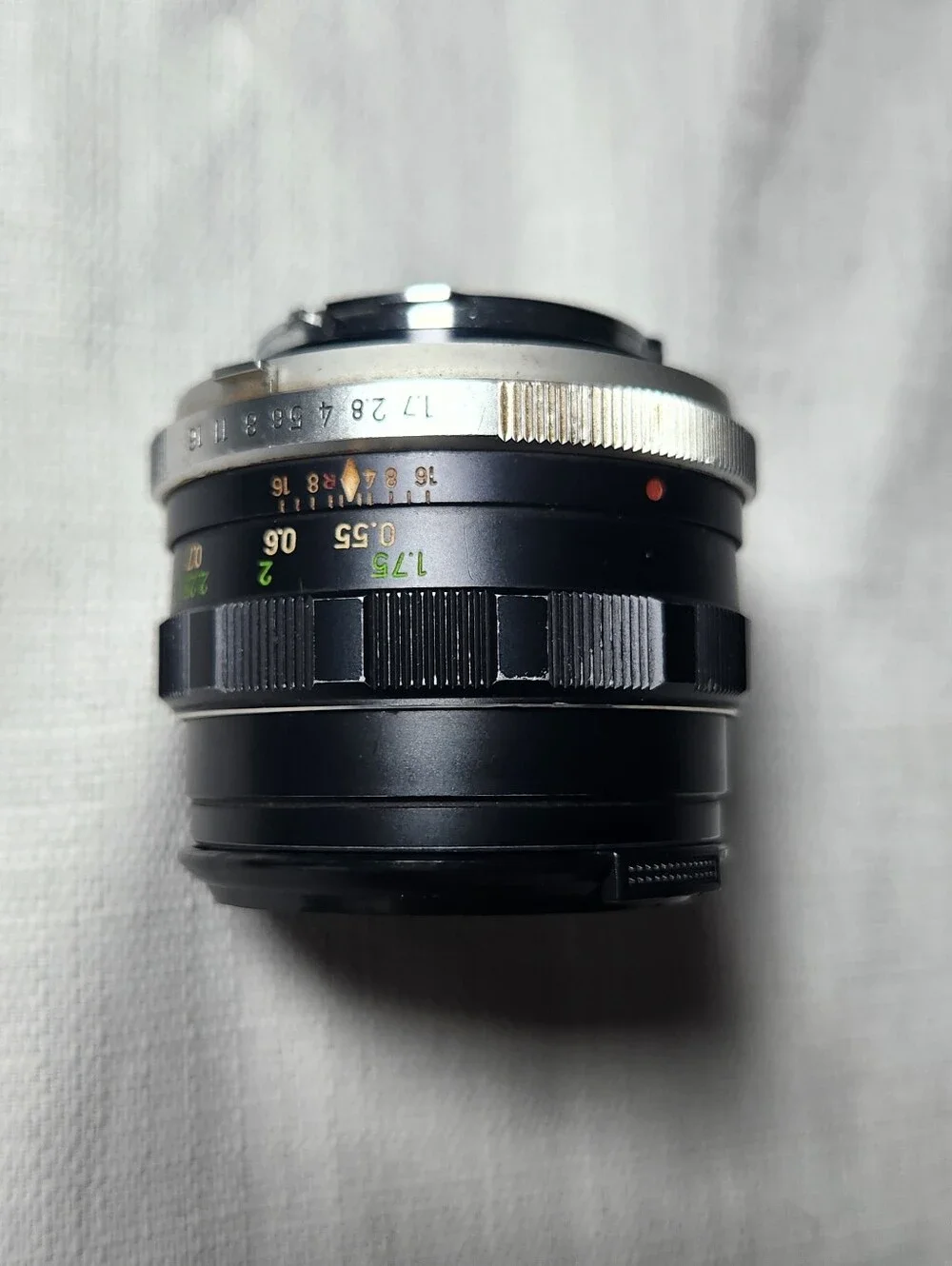 Vintage MInolta F=55mm Camera Lens - Black/Silver